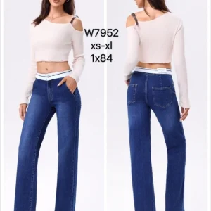 Vaquero cintura blanca 952