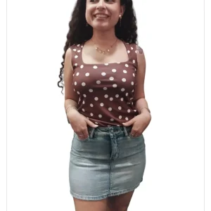 Camiseta tirantes topos