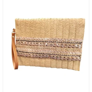 Cartera de mano con adorno