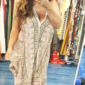 Vestido satén de mujer