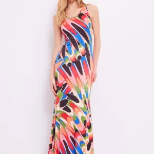 Vestido con estampado multicolor