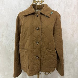 Chaqueta acolchada camel