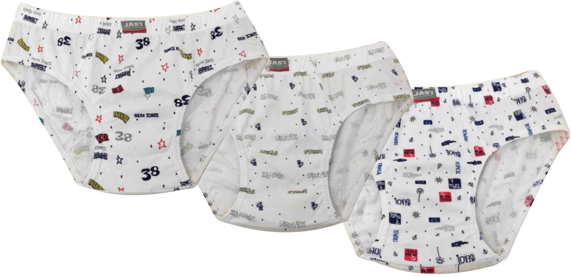 Ref 400 Slip Niño Algodón Estampado Pack 3uds y 12uds - Imagen 4
