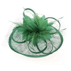 Tocado verde redecilla