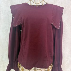BLUSA ESTRELLA BURDEOS