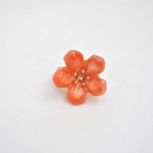 Anillo elástico naranja flor