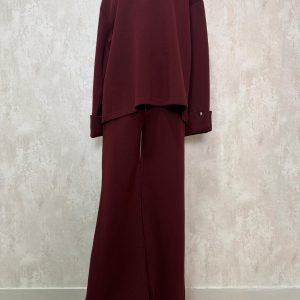 Chándal tachuela burdeos