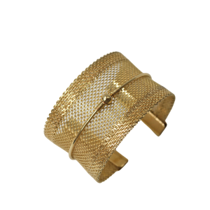 Brazalete dorado rejilla