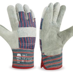 GUANTE PIEL FLOR ,LONA