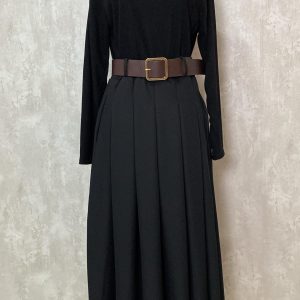 VESTIDO CINTURÓN NEGRO