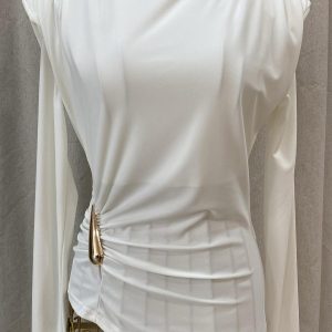 BLUSA BROCHE BLANCA