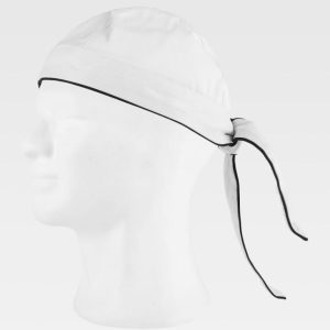 Bandana lisa con vivo a contraste