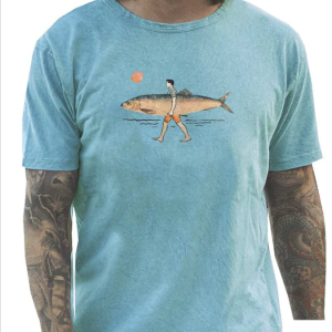 Camiseta Sargantana Man&Fish agua
