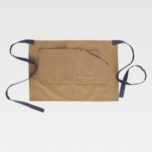 Delantal corto con tejido Canvas