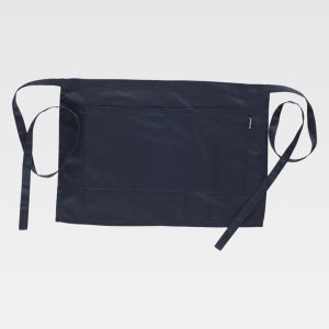 Delantal francés corto 2 bolsillos