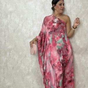 Vestido acuarela rosa