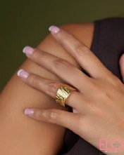 ANILLO GEA RAYADO ORO