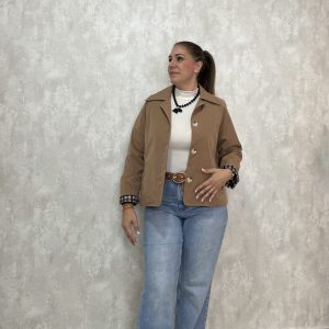 CHAQUETA OTOÑO CORTA CAMEL