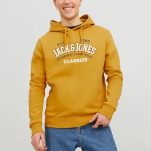 Sudadera Jack&Jones Logo Amarillo
