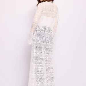 Cardigan blanco de punto