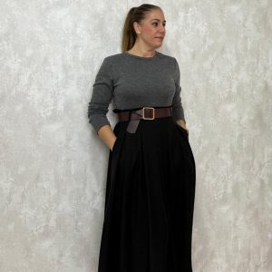 VESTIDO CINTURÓN NEGRO