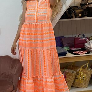 Vestido fluor naranja
