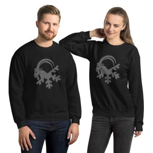 Sudadera Negra sin capucha unisex Like a Goat