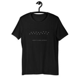 Libera tu cabra interior Cabriseta Negra de manga corta unisex