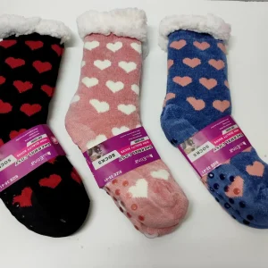 Calcetin mujer corazones